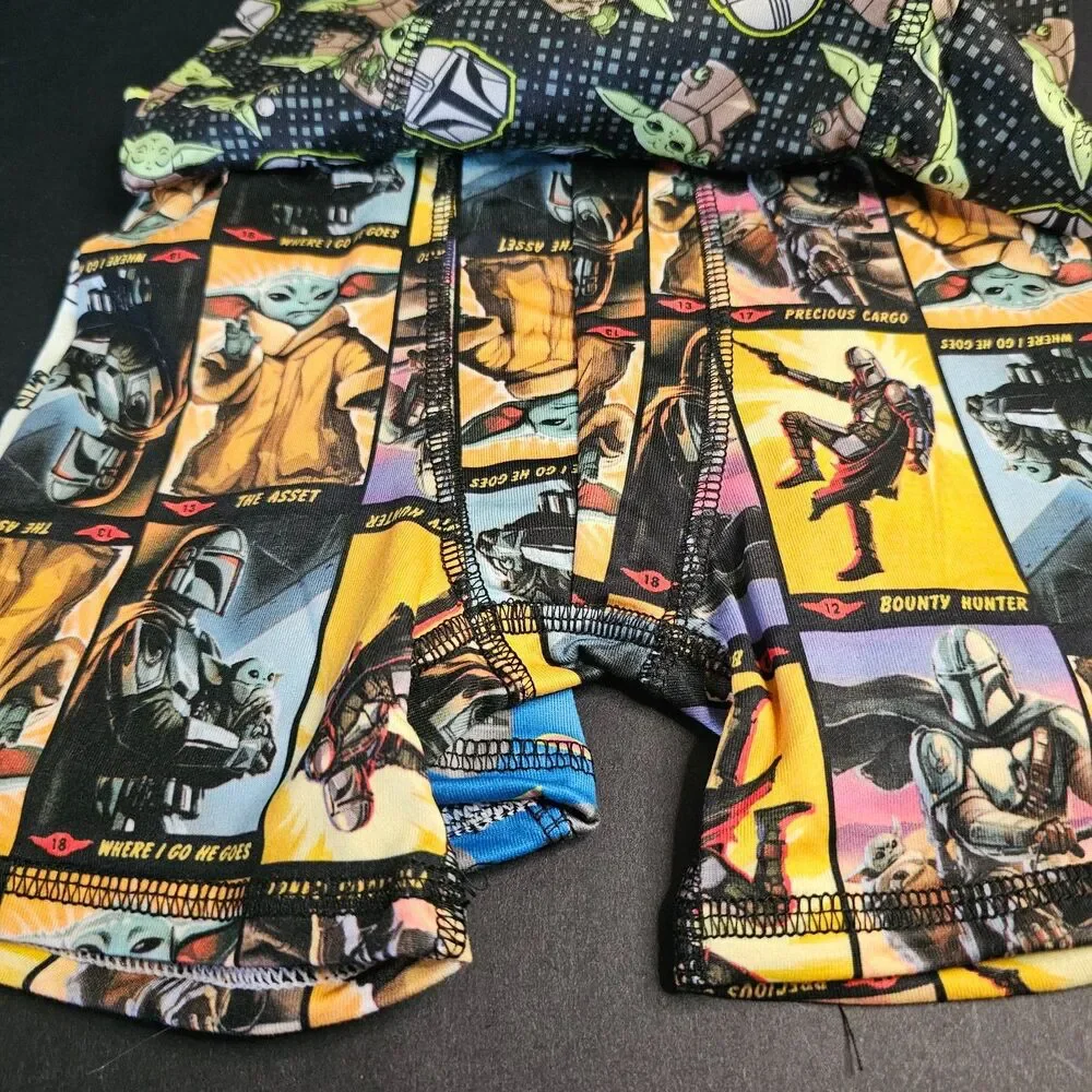 NWT Boys Star Wars Mandalorian Boxers Size 6 Pack 4 Boxer Briefs Moisture Wick